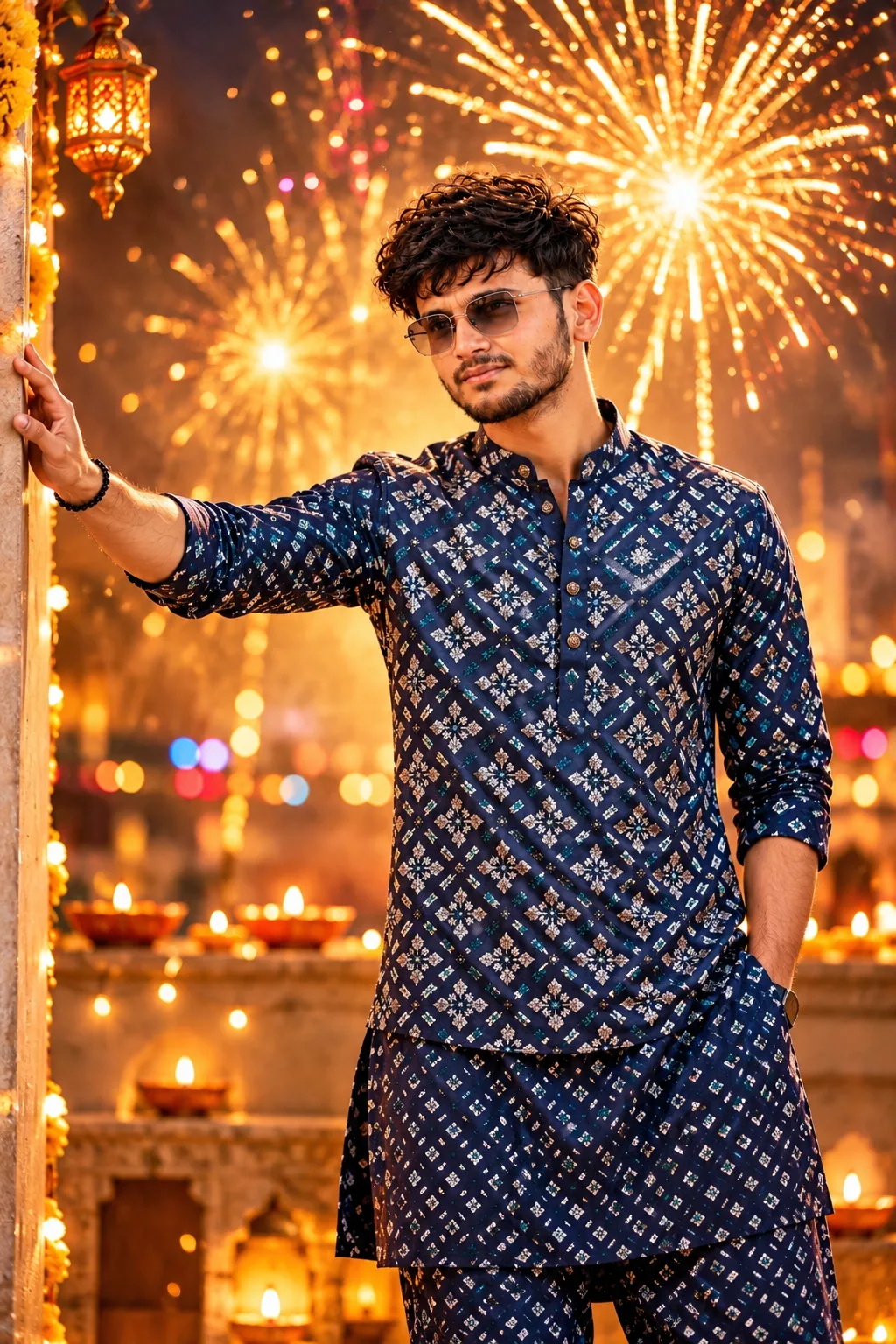Ultra-Realistic 4K Cinematic Diwali Festival AI template