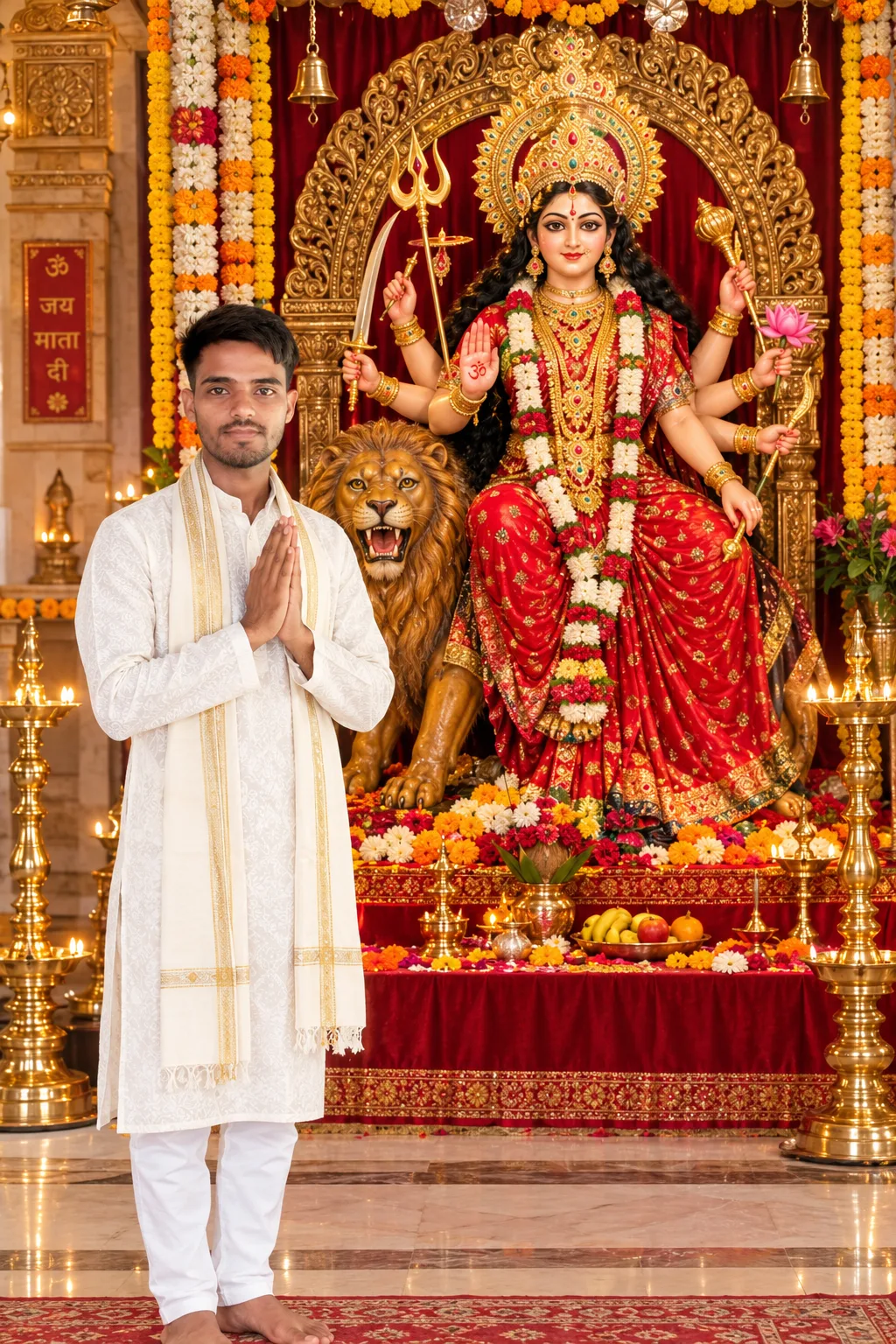 Devotional portrait AI टेम्पलेट