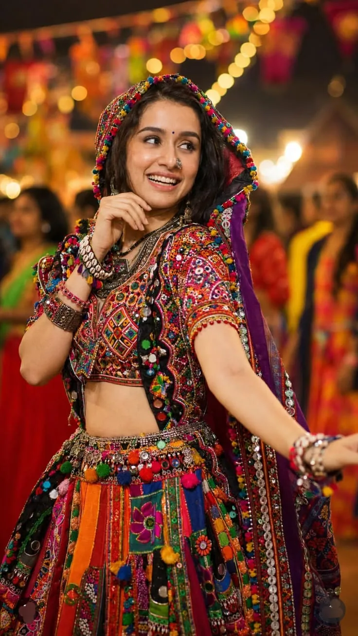 Traditional Indian Folk Fashion Portrait AI template