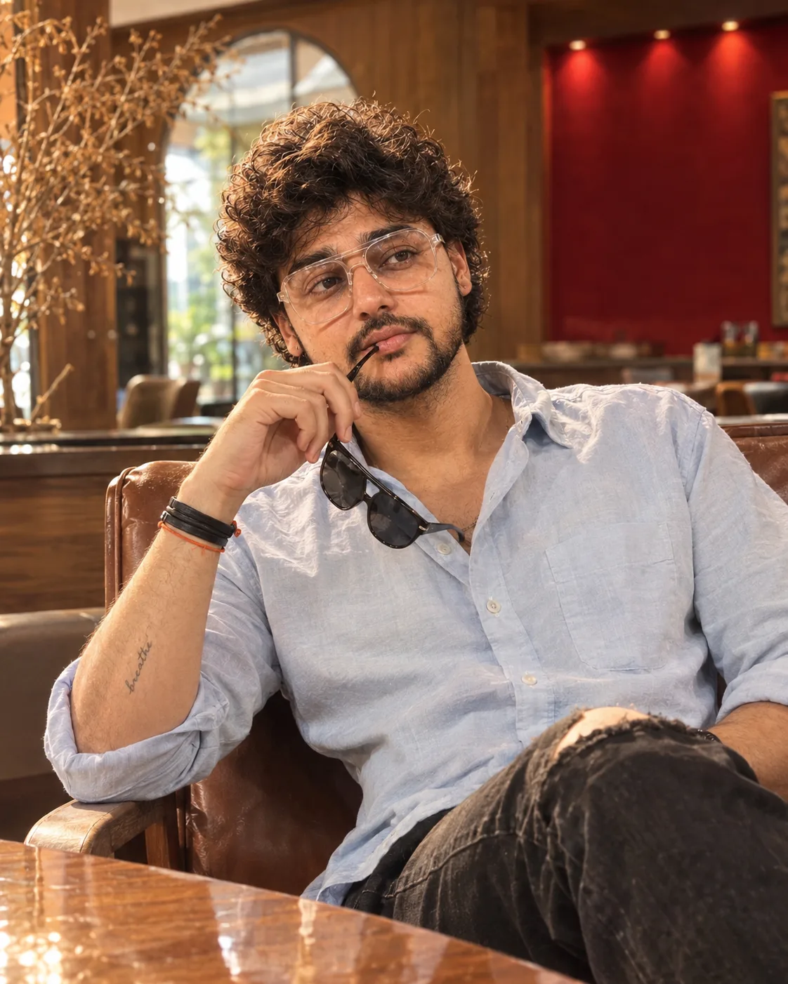 A stylish lifestyle portrait AI टेम्पलेट