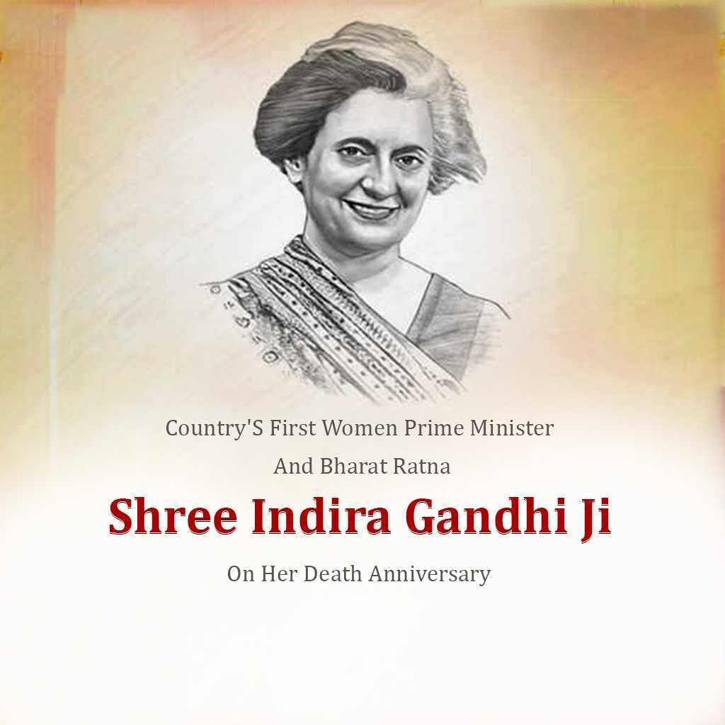 Indira Gandhi Death Anniversary poster 27