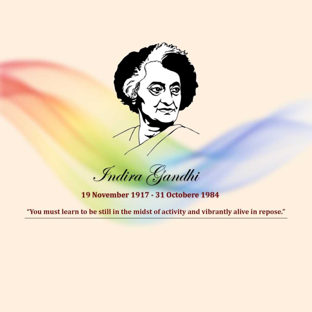 Indira Gandhi Death Anniversary poster 23