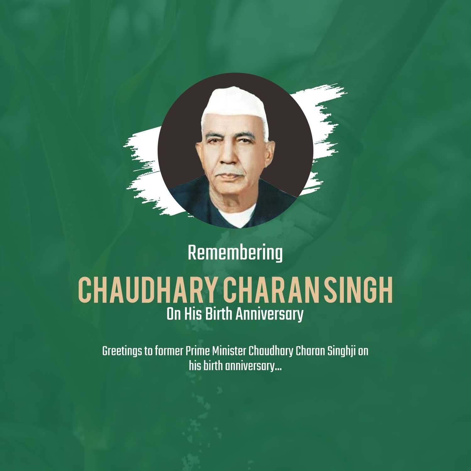 Chaudhary Charan Singh Jayanti पोस्टर 30