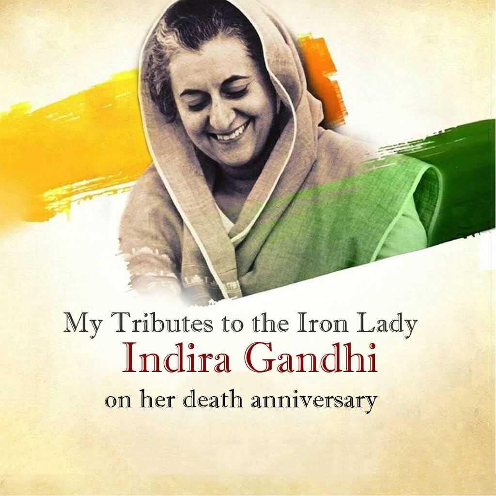 Indira Gandhi Death Anniversary poster 28