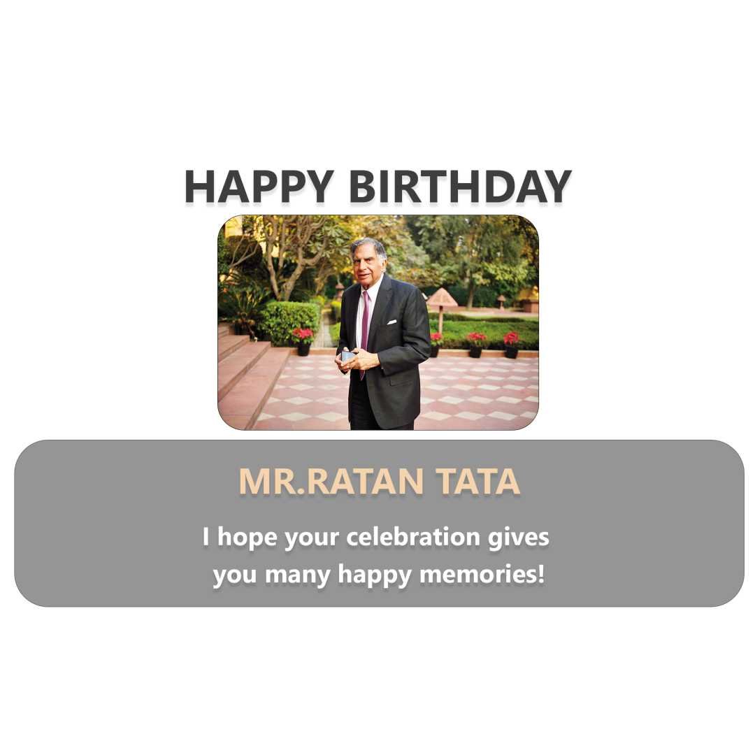 Ratan Tata Happy Birthday poster 26