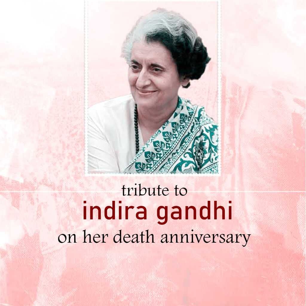 Indira Gandhi Death Anniversary poster 18