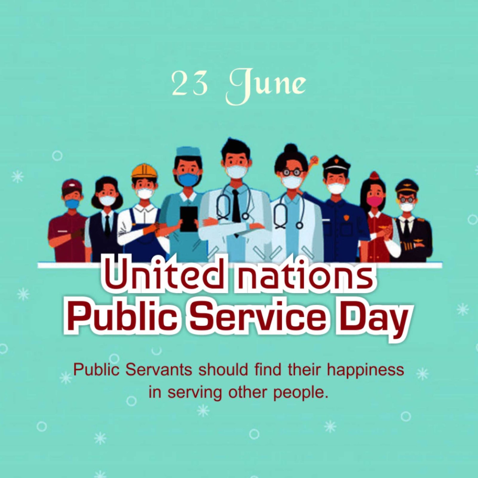 United Nations Public Service Day पोस्टर 44