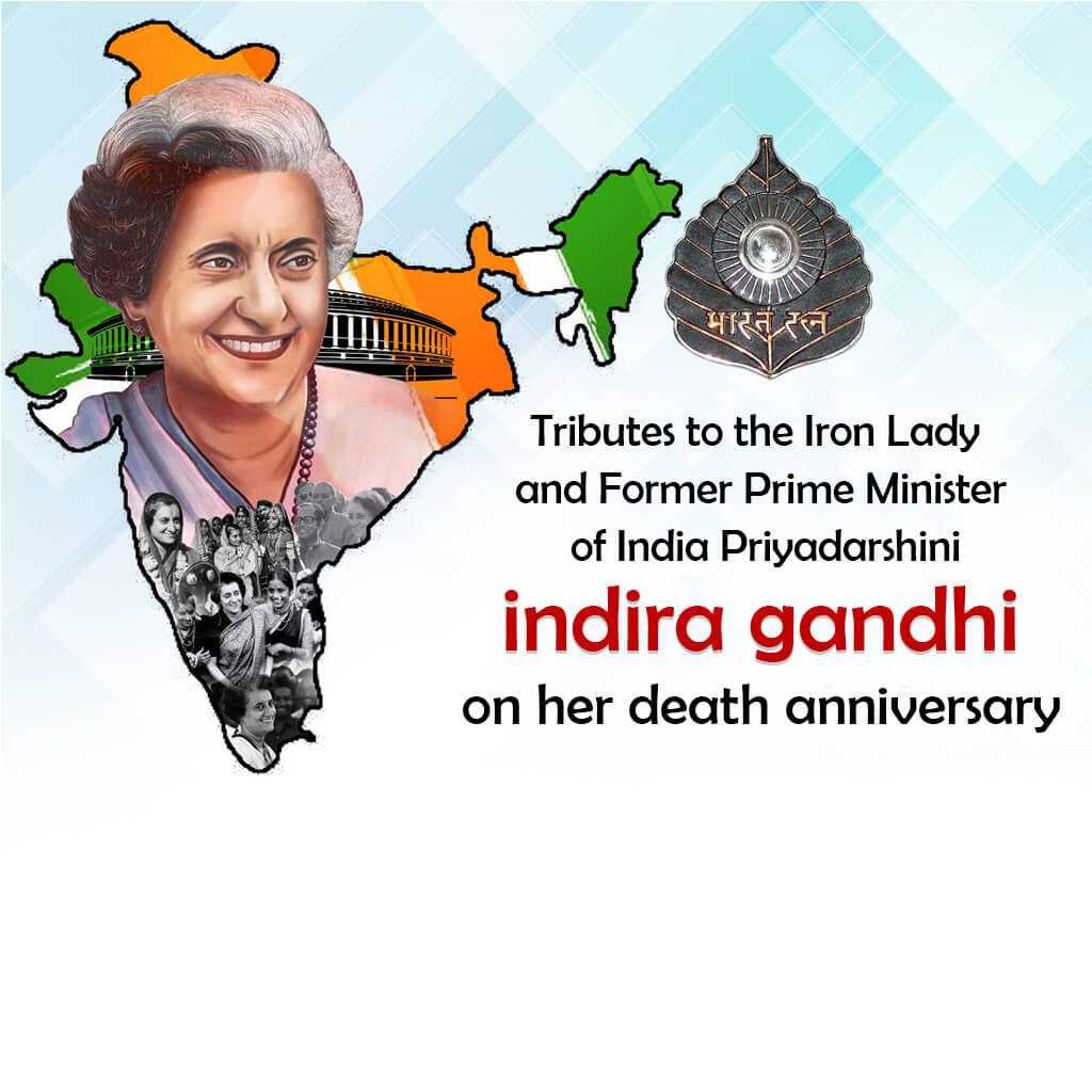 Indira Gandhi Death Anniversary poster 30