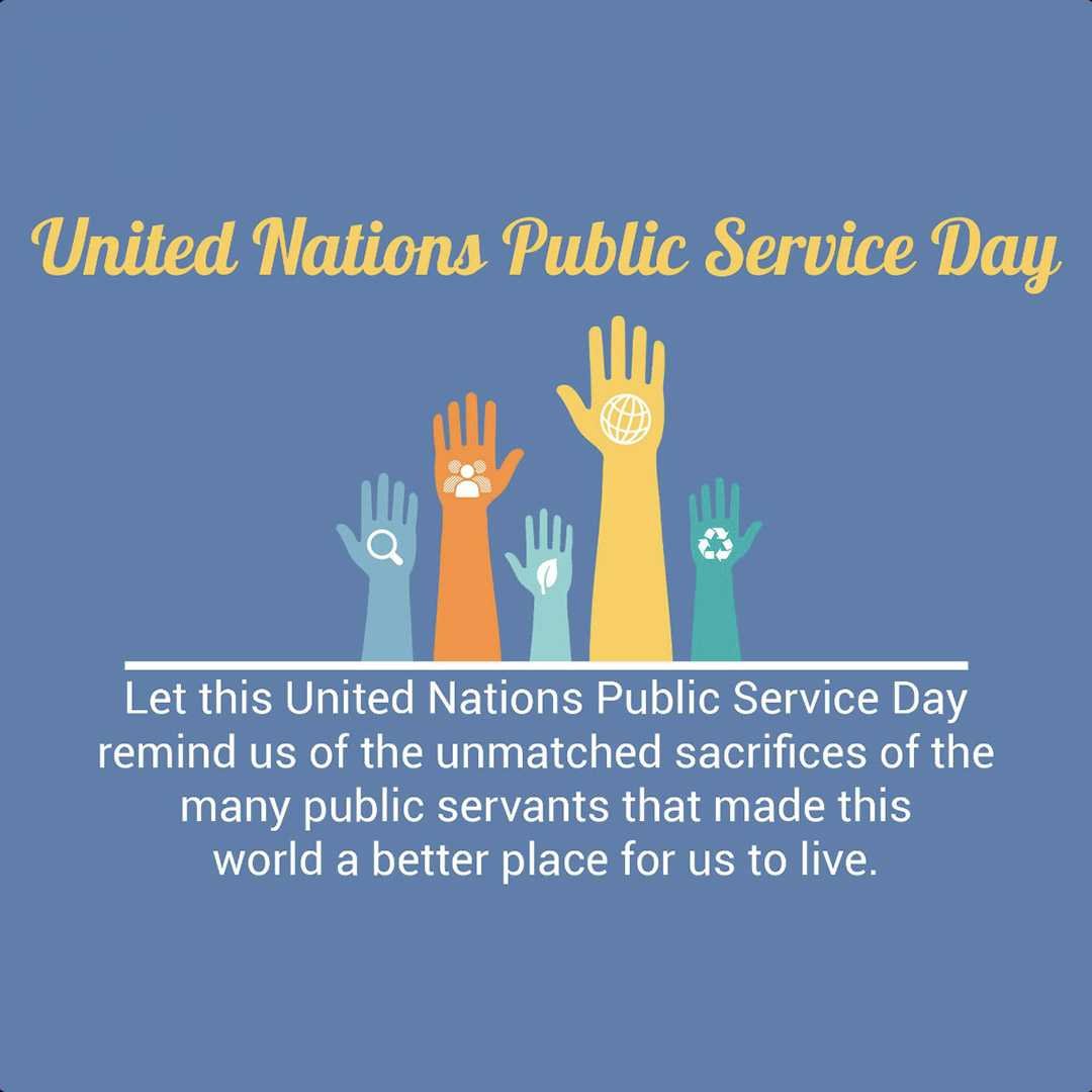 United Nations Public Service Day पोस्टर 45
