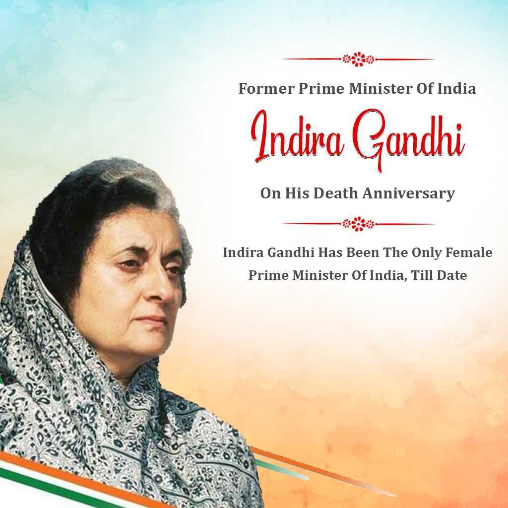 Indira Gandhi Death Anniversary poster 24