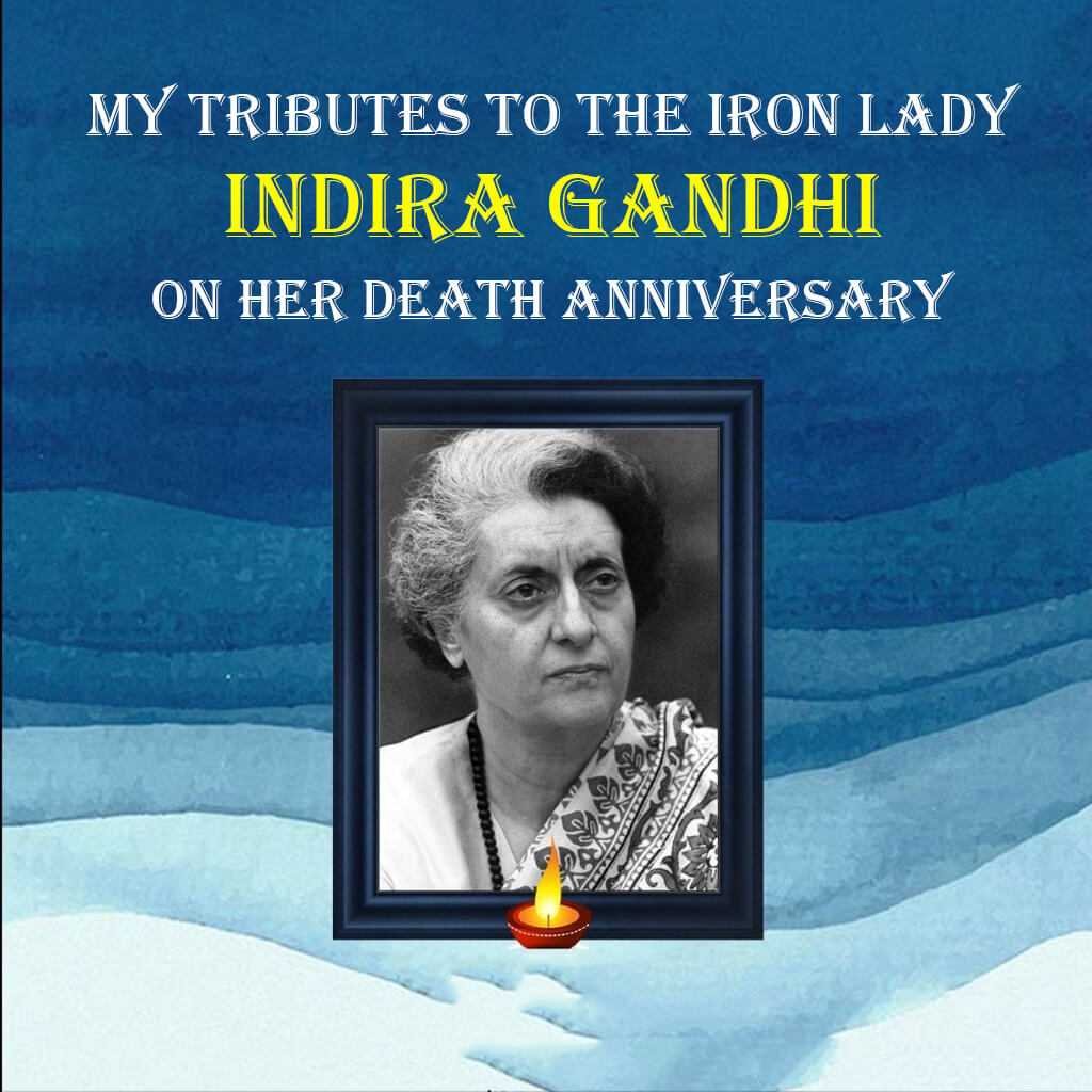 Indira Gandhi Death Anniversary poster 19